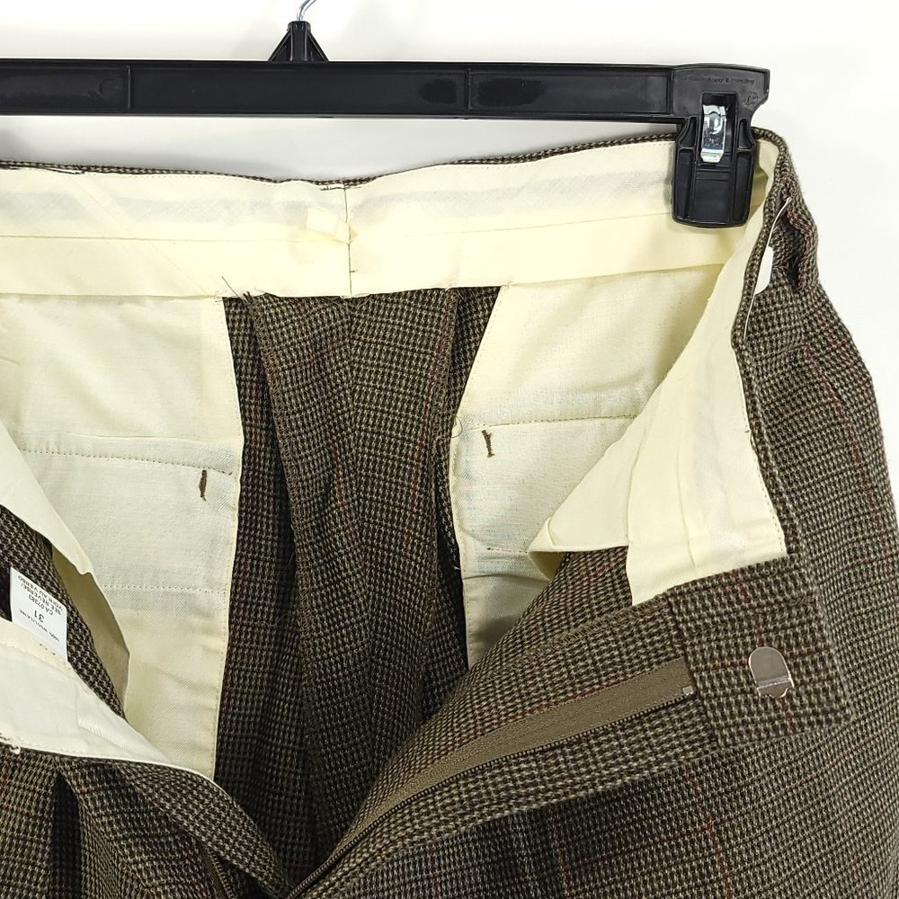 Vtg Polo Ralph Lauren Pants Men's 31x36 Wool Multicolor Stewart Sport Trousers - Picture 8 of 12